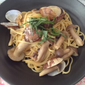 旦那絶賛♥あさりときのこパスタ